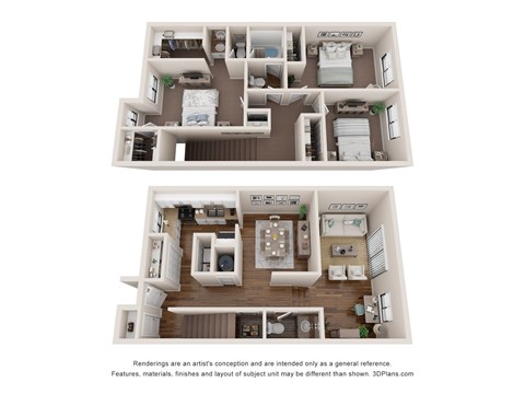 Two images of a floor plan of a house.